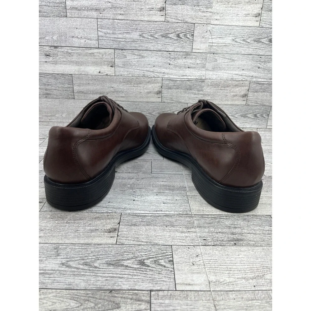 Rockport Essential Details Waterproof Brown Leather Plain Toe Oxfords Men Sz 12M